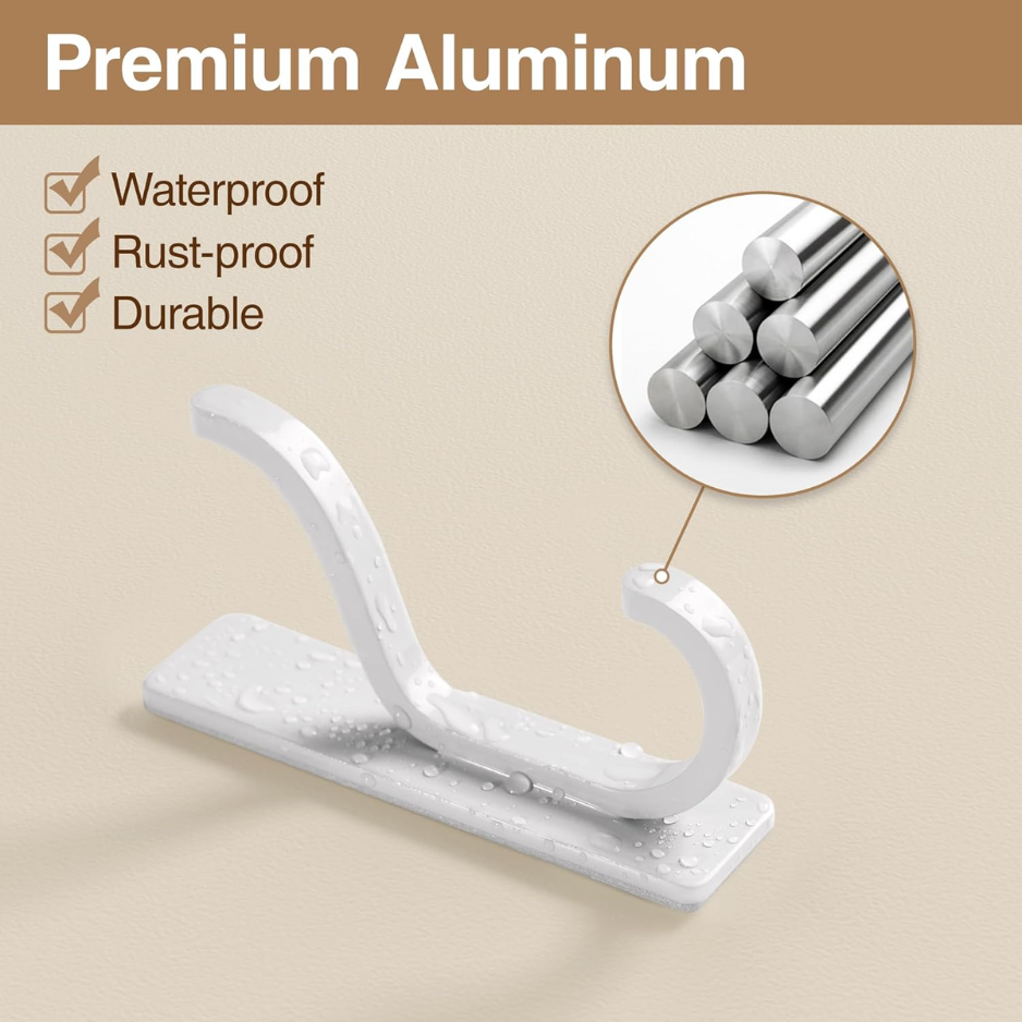[vendor] Wall Coat Hooks Heavy Duty Stick-On Door Hanger Metal