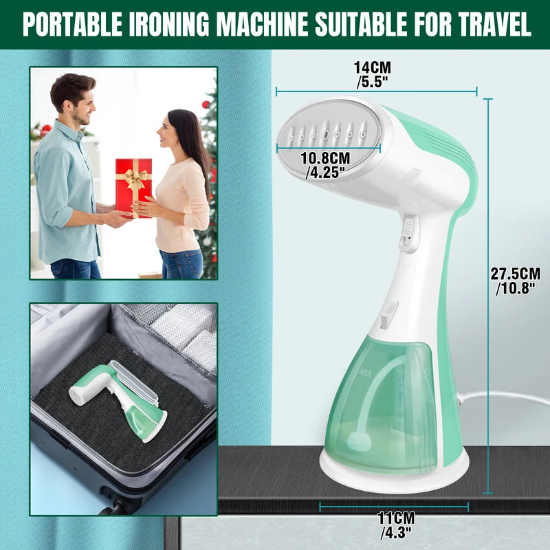 [vendor] Handheld Clothes Steamer, 1500W Portable Garment Steamer