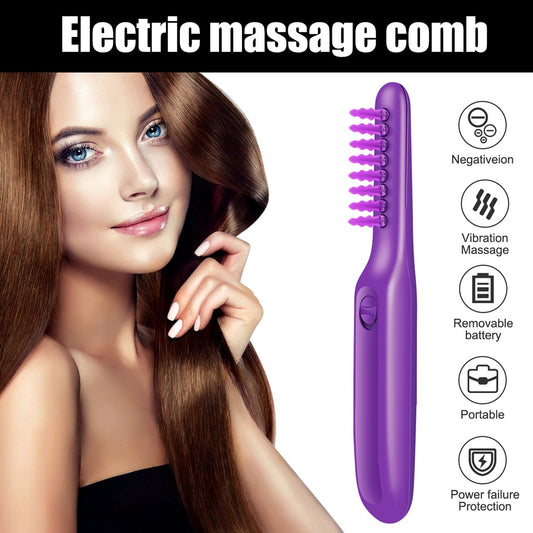 [vendor] Electric Detangling Brush Scalp Massage Hair Brush