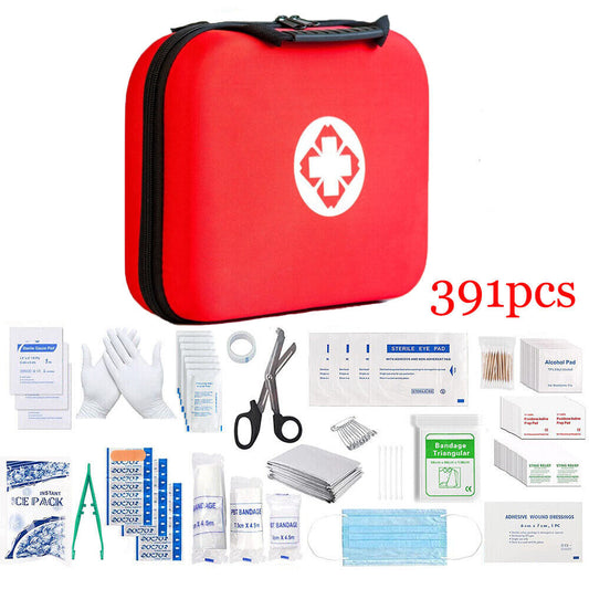 [vendor] 391pcs First Aid Kit Medical Emergency Travel Home Car