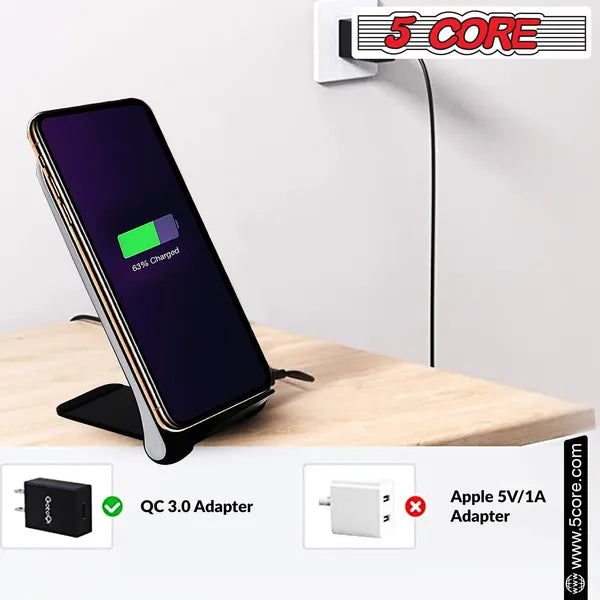 [vendor] 5 Core Wireless Charger 10W Max Fast Wireless Charging