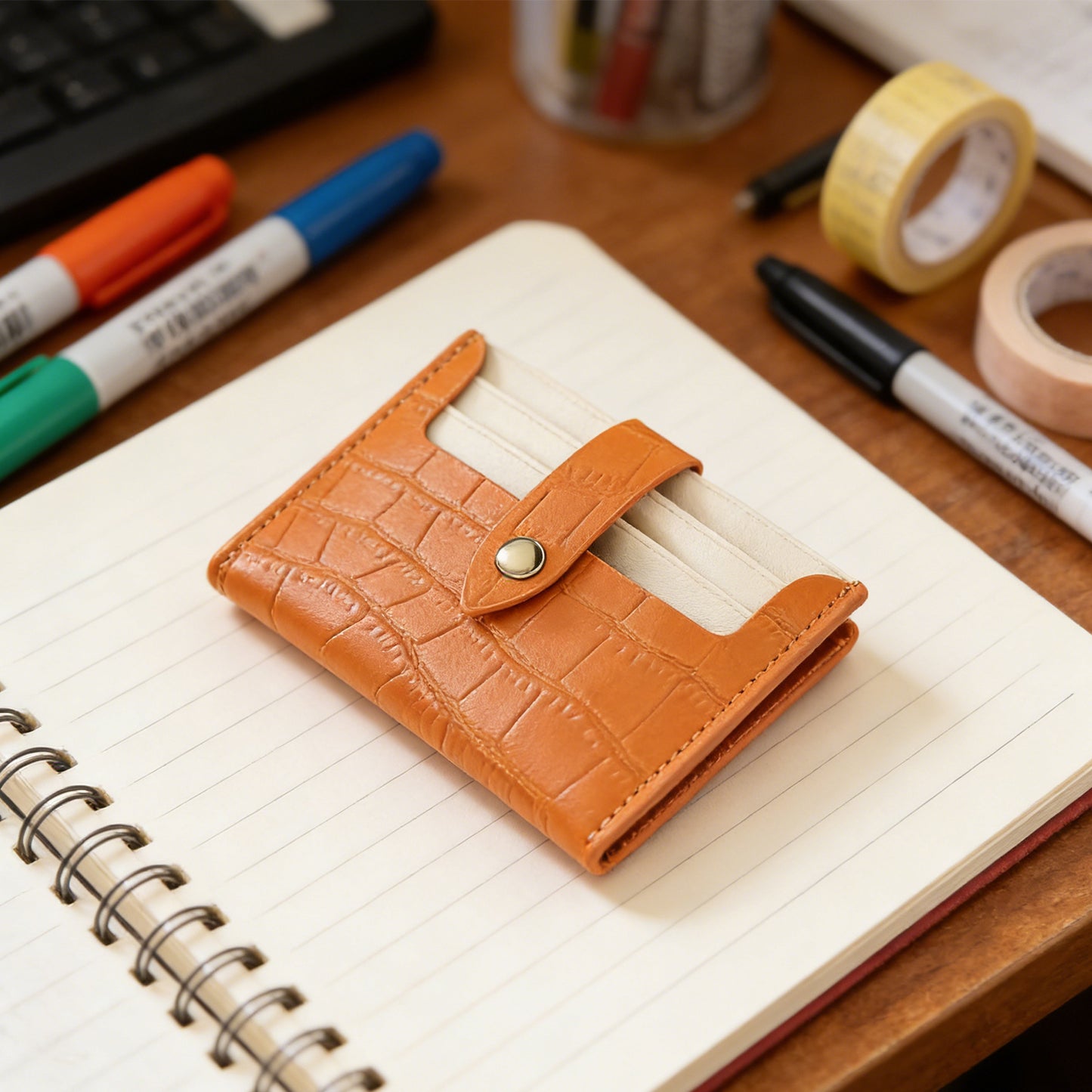 [vendor] Simple Card Holder-Orange 6670