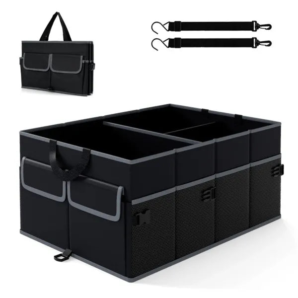 [vendor] 13 Gallon Car Trunk Organizer - 3 Compartments+6