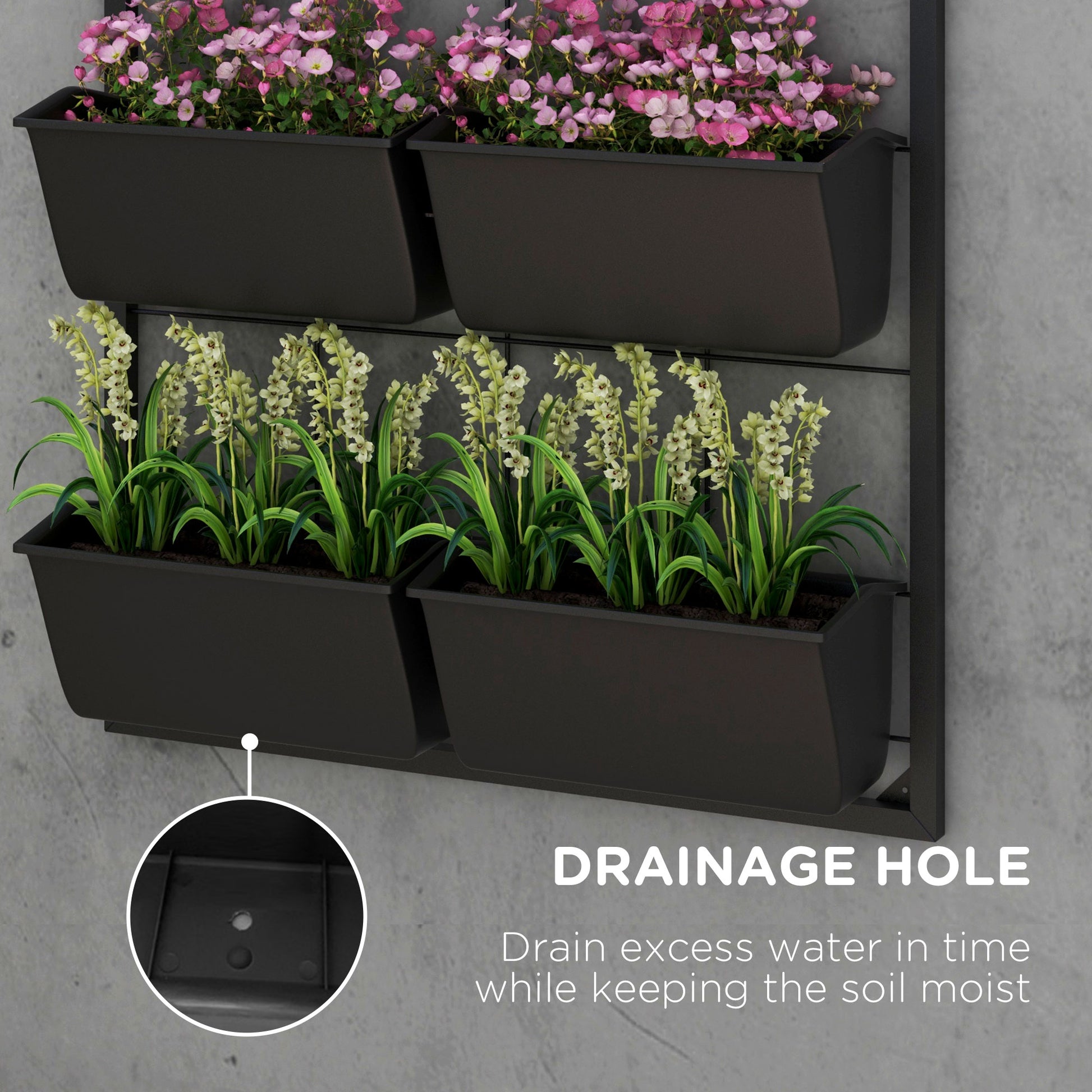 [vendor] 3-Tier Hanging Planter with 6 Pots for Indoor and