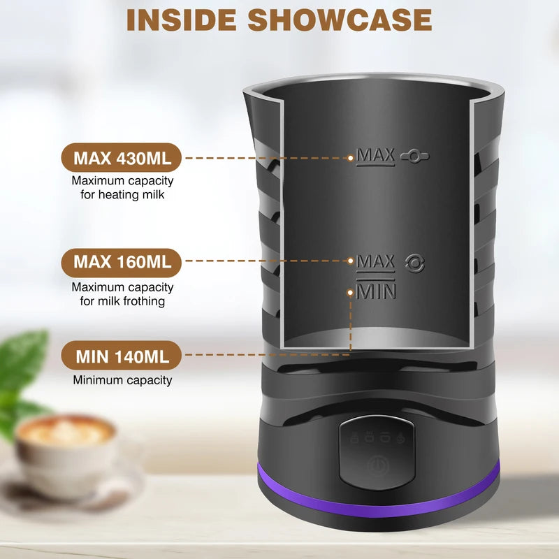 [vendor] Electric Milk Frother And Steamer Hot Chocolate Machine