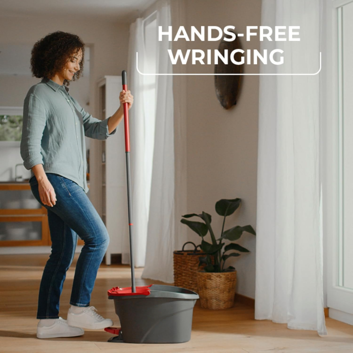 [vendor] EasyWring Microfiber Spin Mop Bucket Floor Cleaning