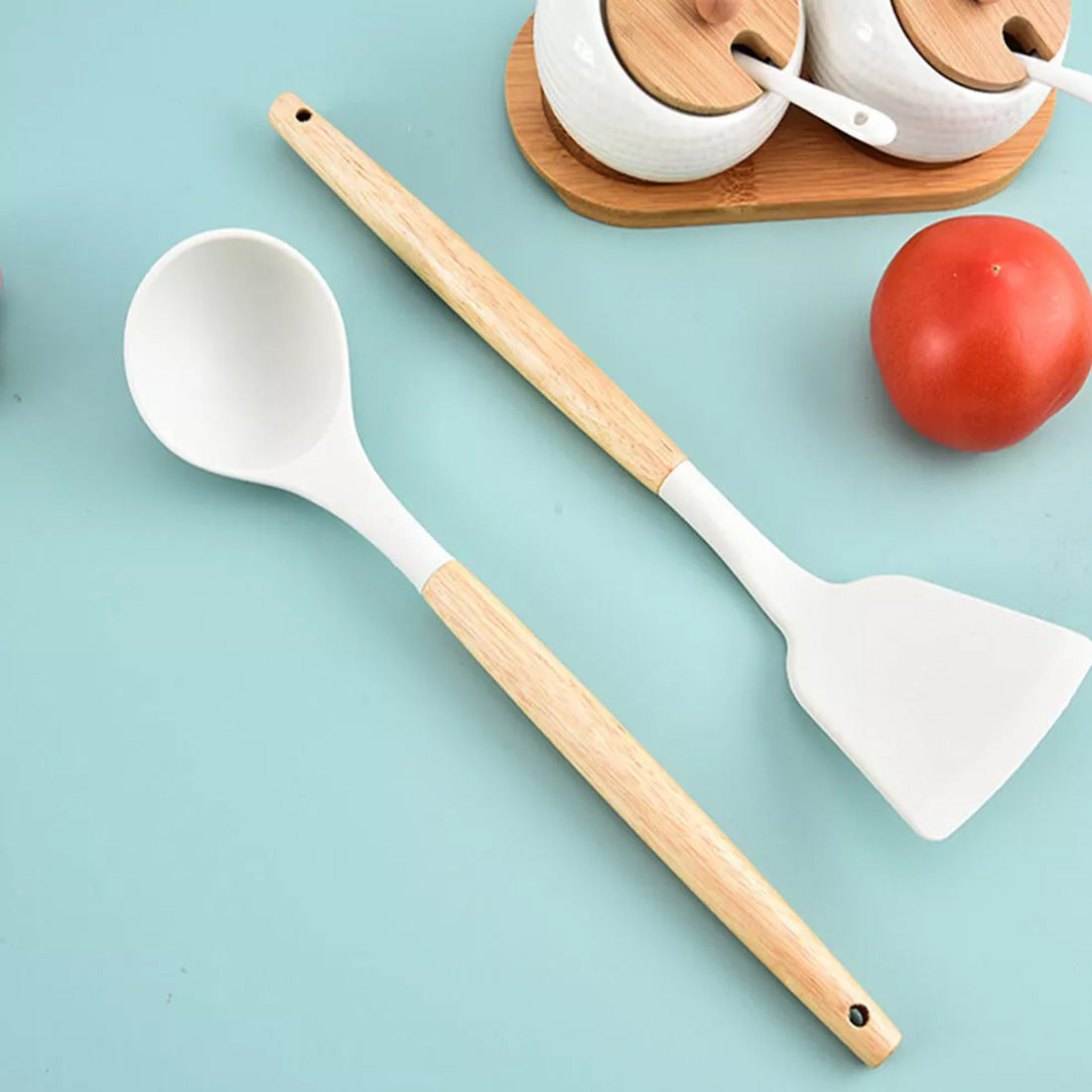 [vendor] 19pcs Set Non-Stick Silicone Kitchen Utensil Spatula