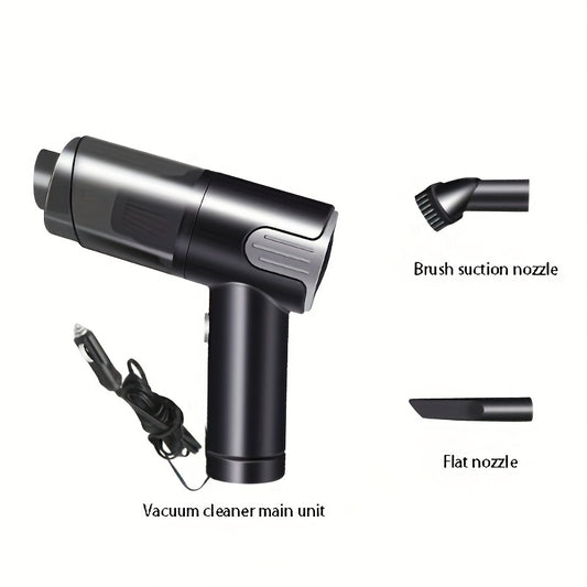 [vendor] Wired Red Silver Car Vacuum Cleaner Home Handheld Mini
