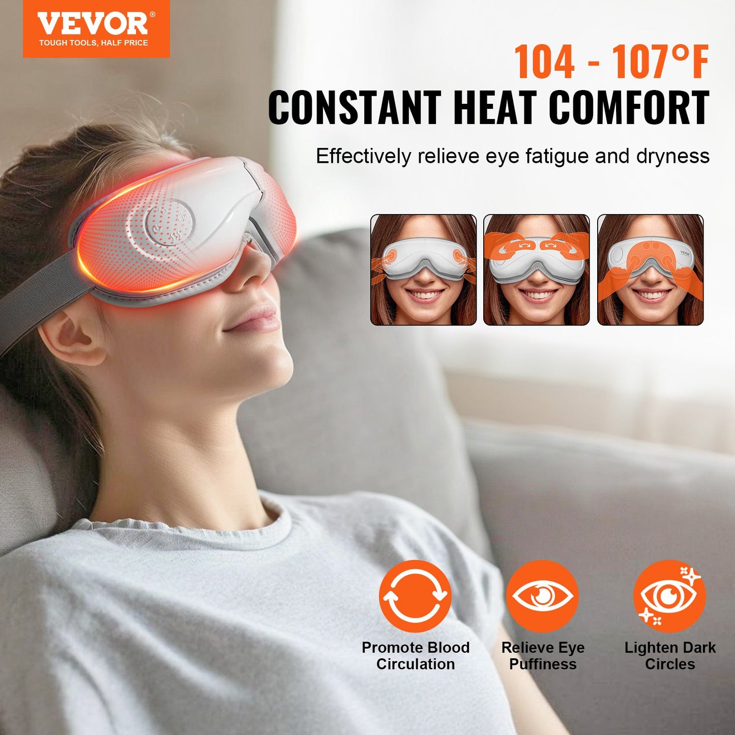 [vendor] VEVOR Eye Massager With Heat & Remote Eye Care Device 5