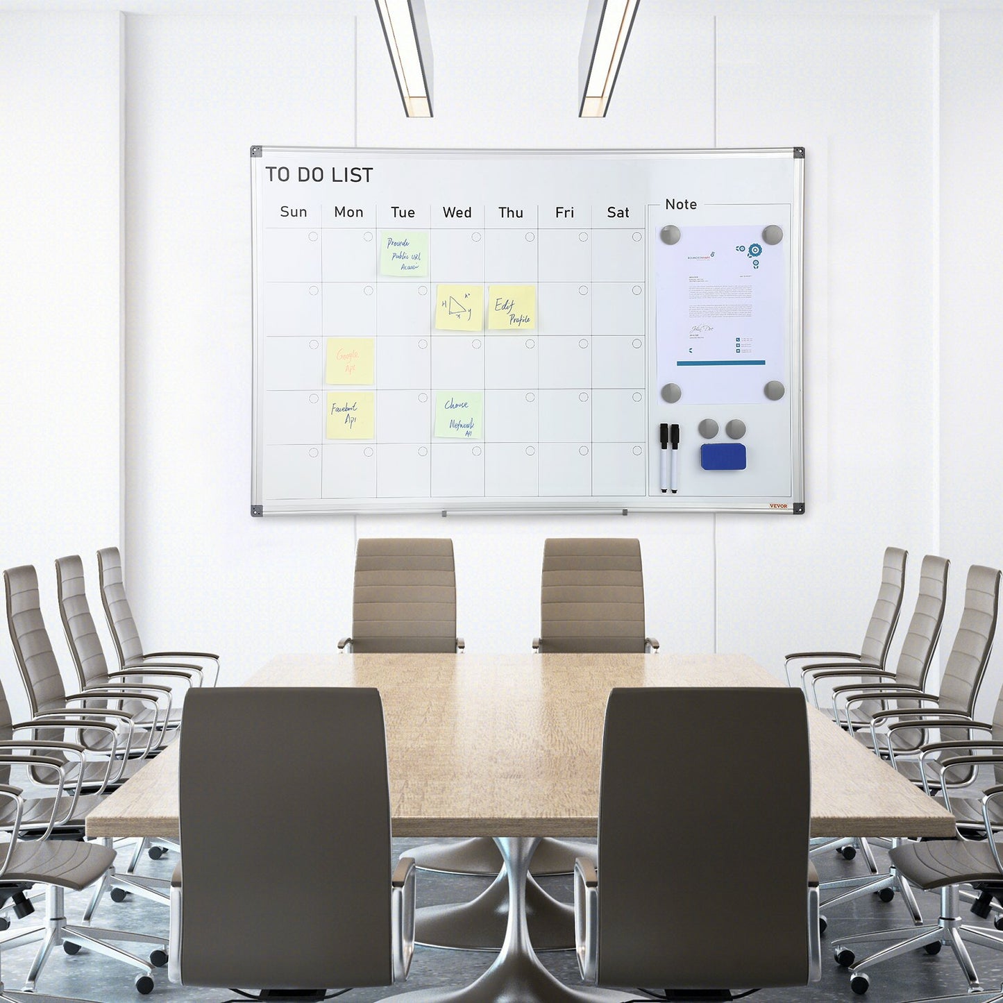 [vendor] Calendar Whiteboard, 36 X 24 Inches Magnetic Dry Erase