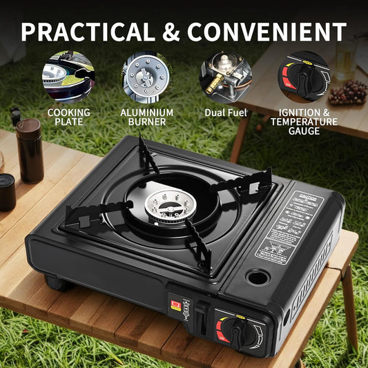 [vendor] Outdoor Camping Butane Gas Stove Portable Single Burner