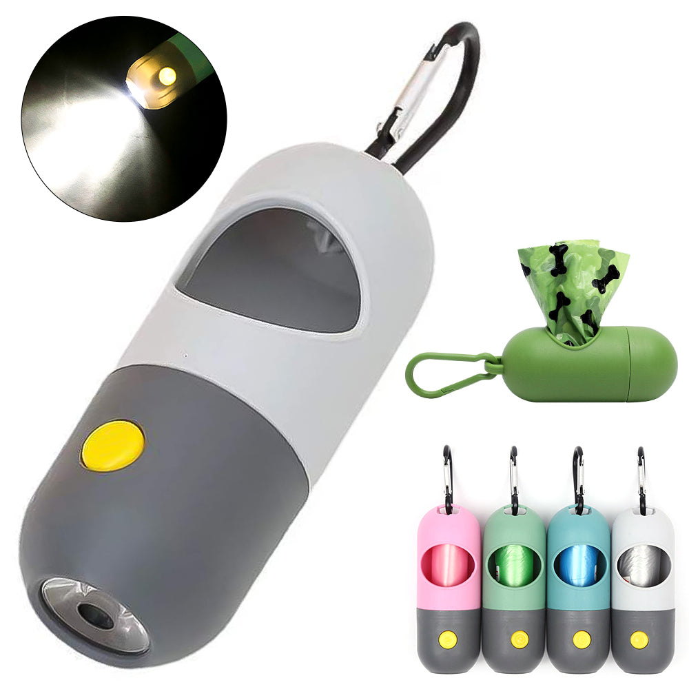 [vendor] Led Light Pet Waste Bag Dispenser For Dogs Cats Dog Poop Scooper