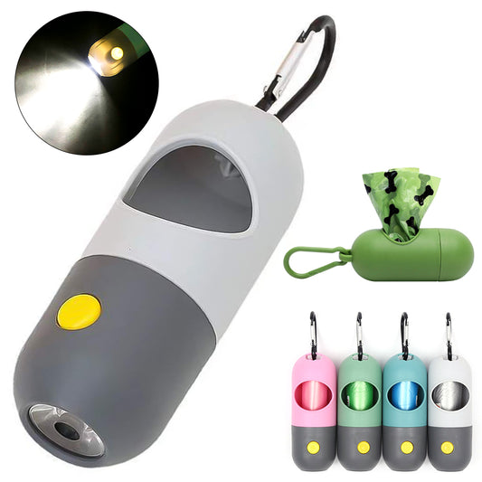 [vendor] Led Light Pet Waste Bag Dispenser For Dogs Cats Dog Poop Scooper