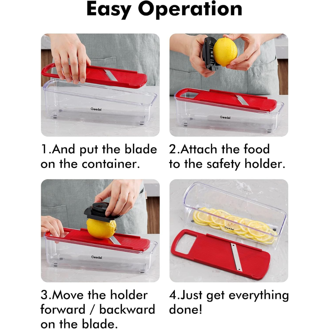 [vendor] Professional Mandoline Slicer, Multi-Purpose Vegetable &