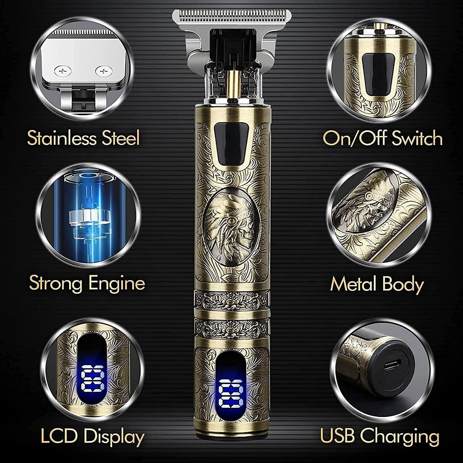 [vendor] Hair Clippers Beard Trimmer For Men Hair Cutting