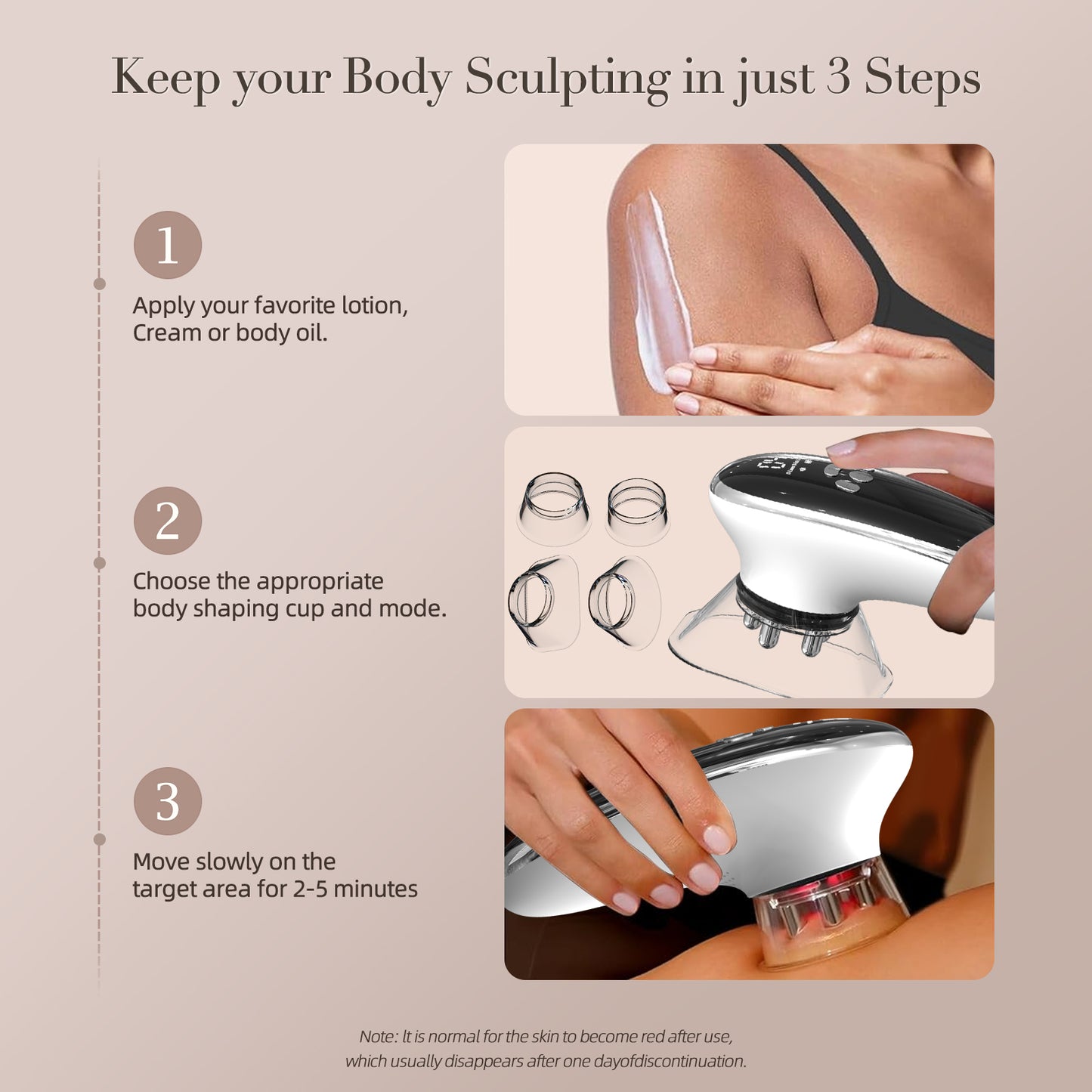 [vendor] Face & Body Sculpting Machine With 4 Cups, Reduce Belly