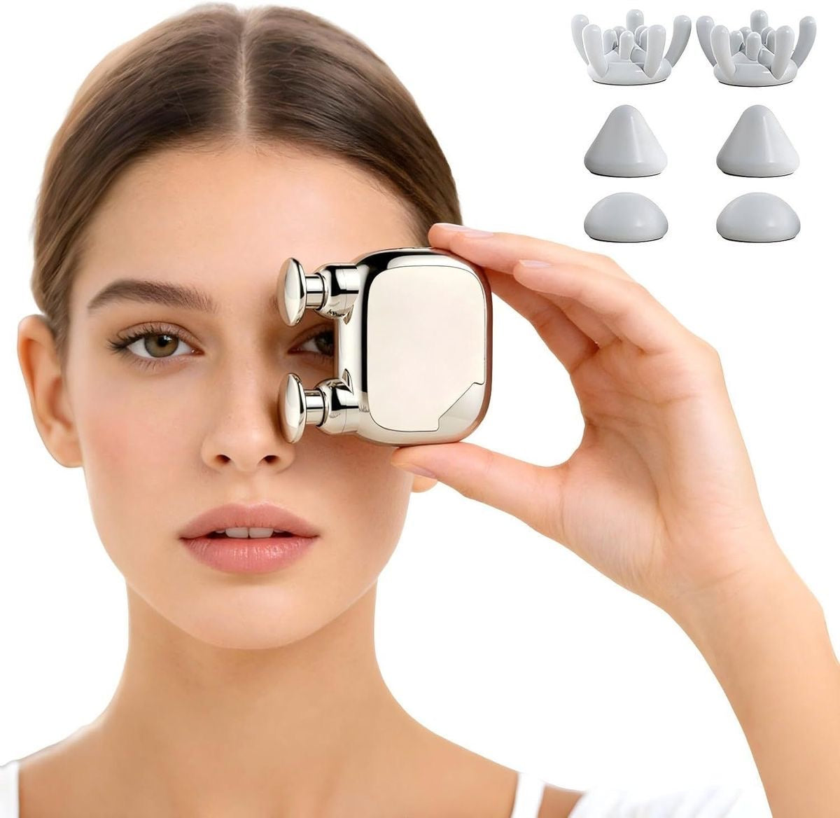 [vendor] Mini Muscle Massage Gun Electric Fascia Massager 2 Heads