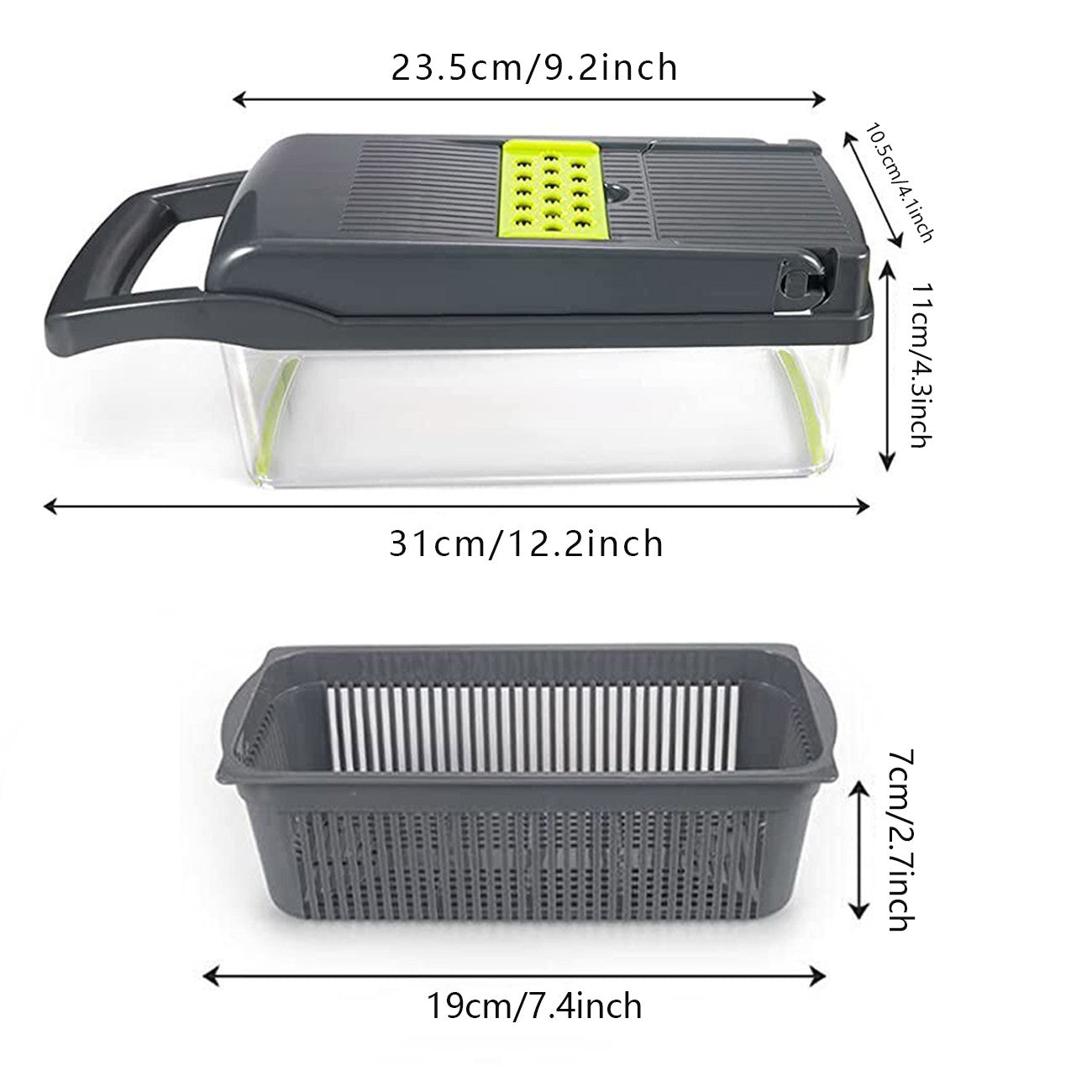 [vendor] Vegetable Chopper Salad Fruit Peeler Slicer 15 In 1