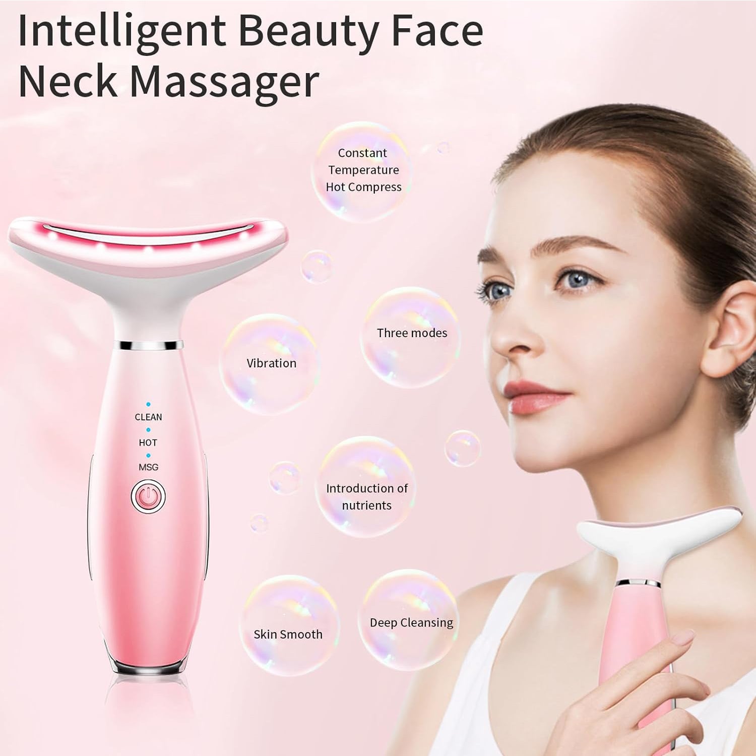 [vendor] Neck Face Massager, Skin Care Face Massage Tool, 3-in-1