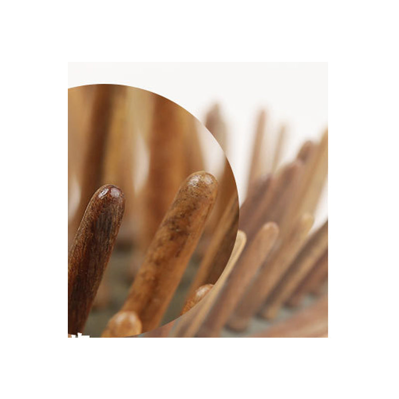 [vendor] Natural Green Sandalwood Massage Comb, Hair Comb, Wooden