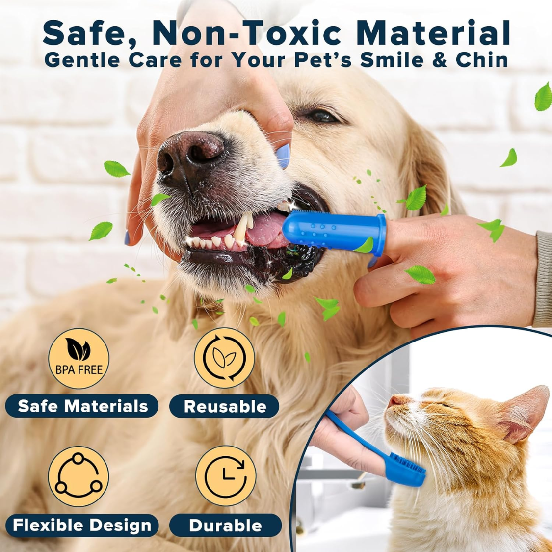 [vendor] 6PCS Grooming Bath Supplies For Dogs, Cats Dog Washing Gloves Dog