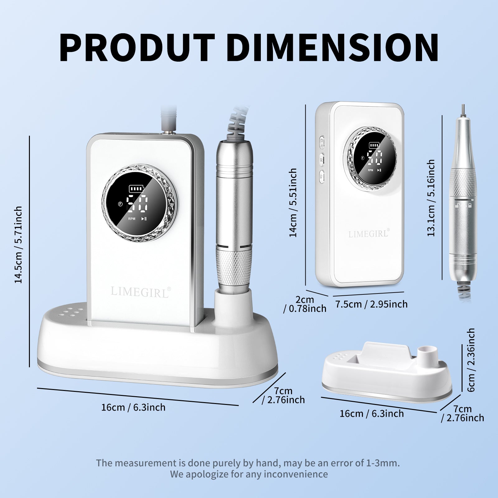 [vendor] 50000RPM Professional Electric Nail File Kit -