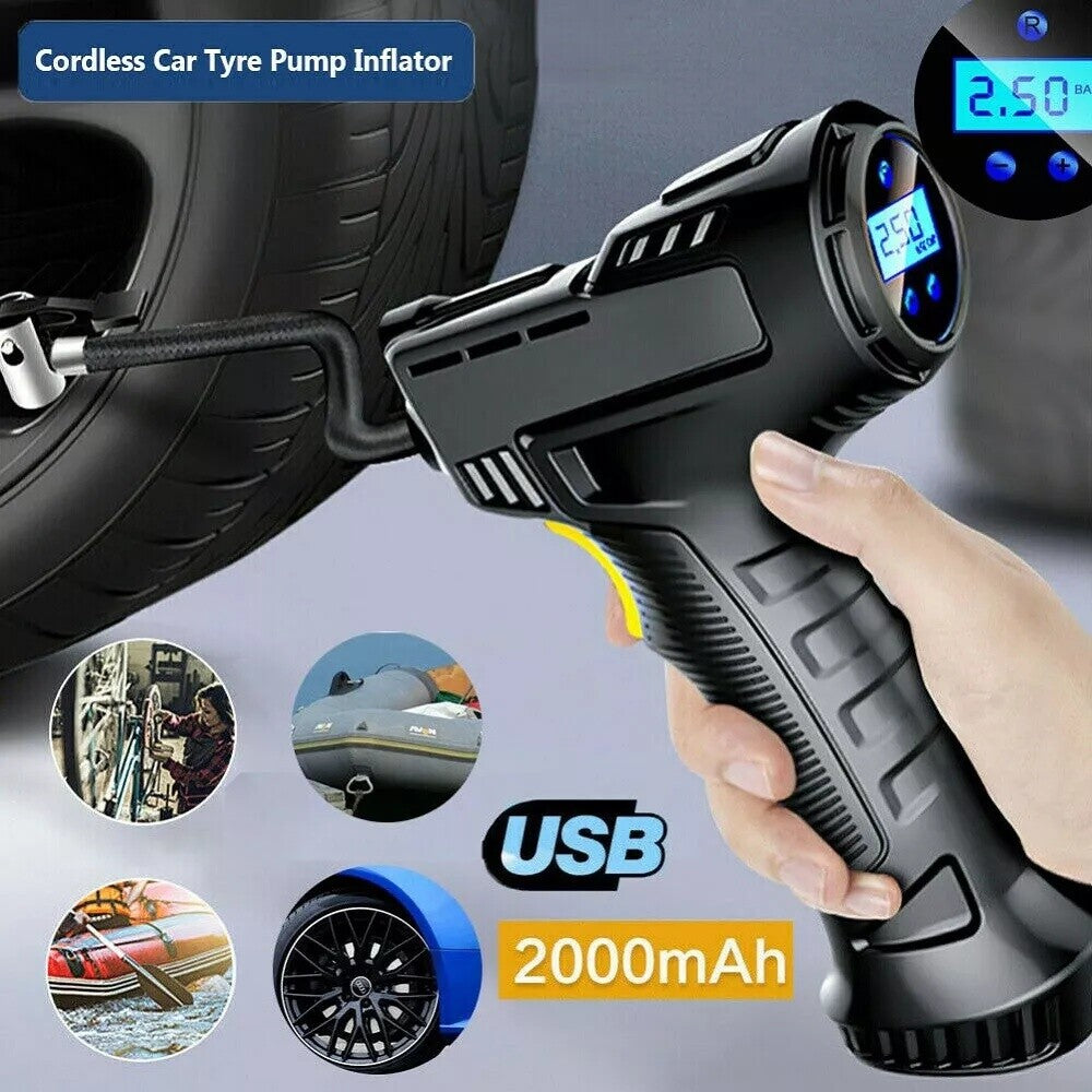 [vendor] Car Tyre Inflator Cordless 12V Electric Car Tire Air