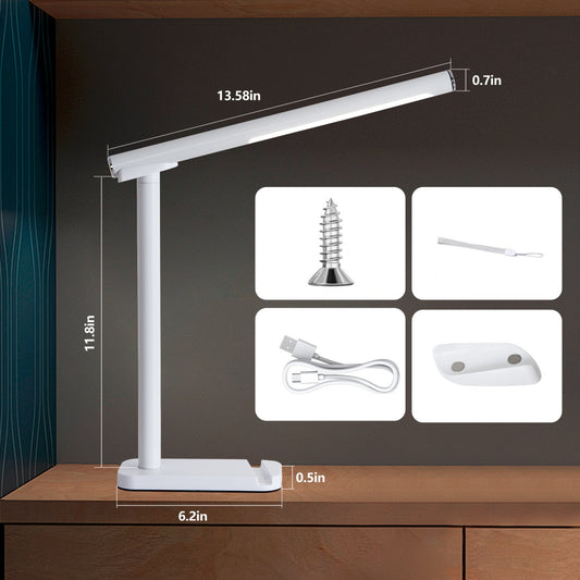 [vendor] LED Desk Lamp 360 Adjustable, USB Charging Port, 5 Light