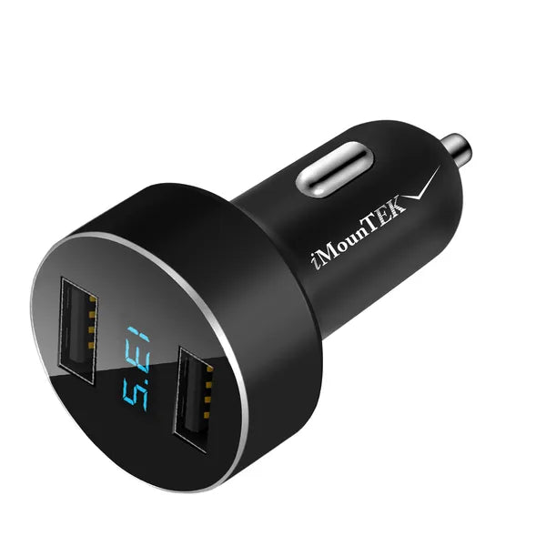 [vendor] Universal 15W/3.1A Dual USB Car Charger Adapter Aluminum