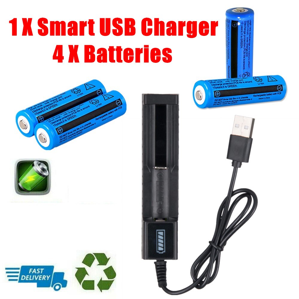 [vendor] Li-ion Battery USB Charger 3000mAh 3.7V Rechargeable