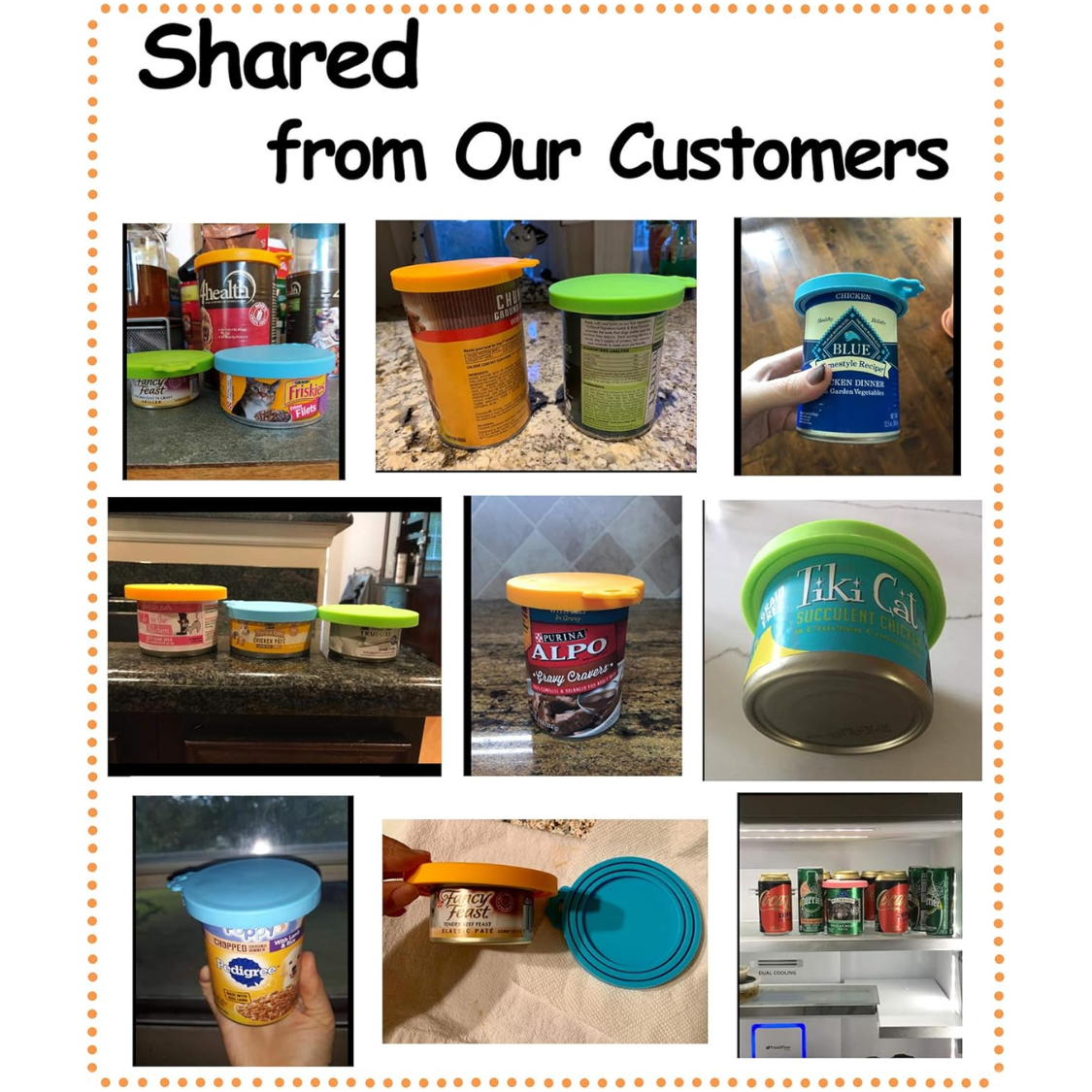 [vendor] Pet Food Can Cover Silicone Can Lids For Dog And Cat Food