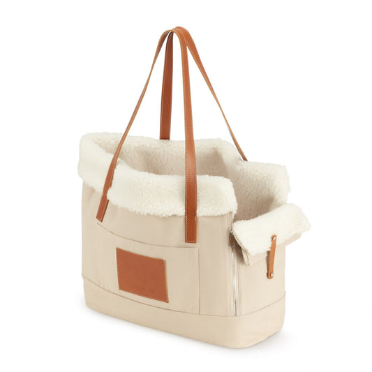 Liiva Dog Carrier & Personal Bag - Beige 